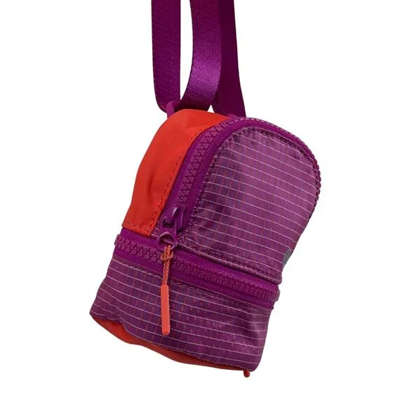Lululemon Purple and Red/Orange Mini Crossbody Bag With Adjustable Strap - Picture 4 of 10